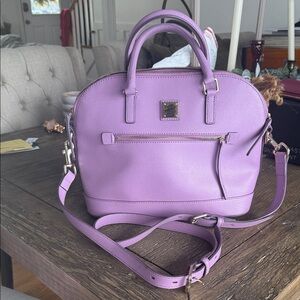 Dooney & Bourke Domed Zip Satchel light mauve